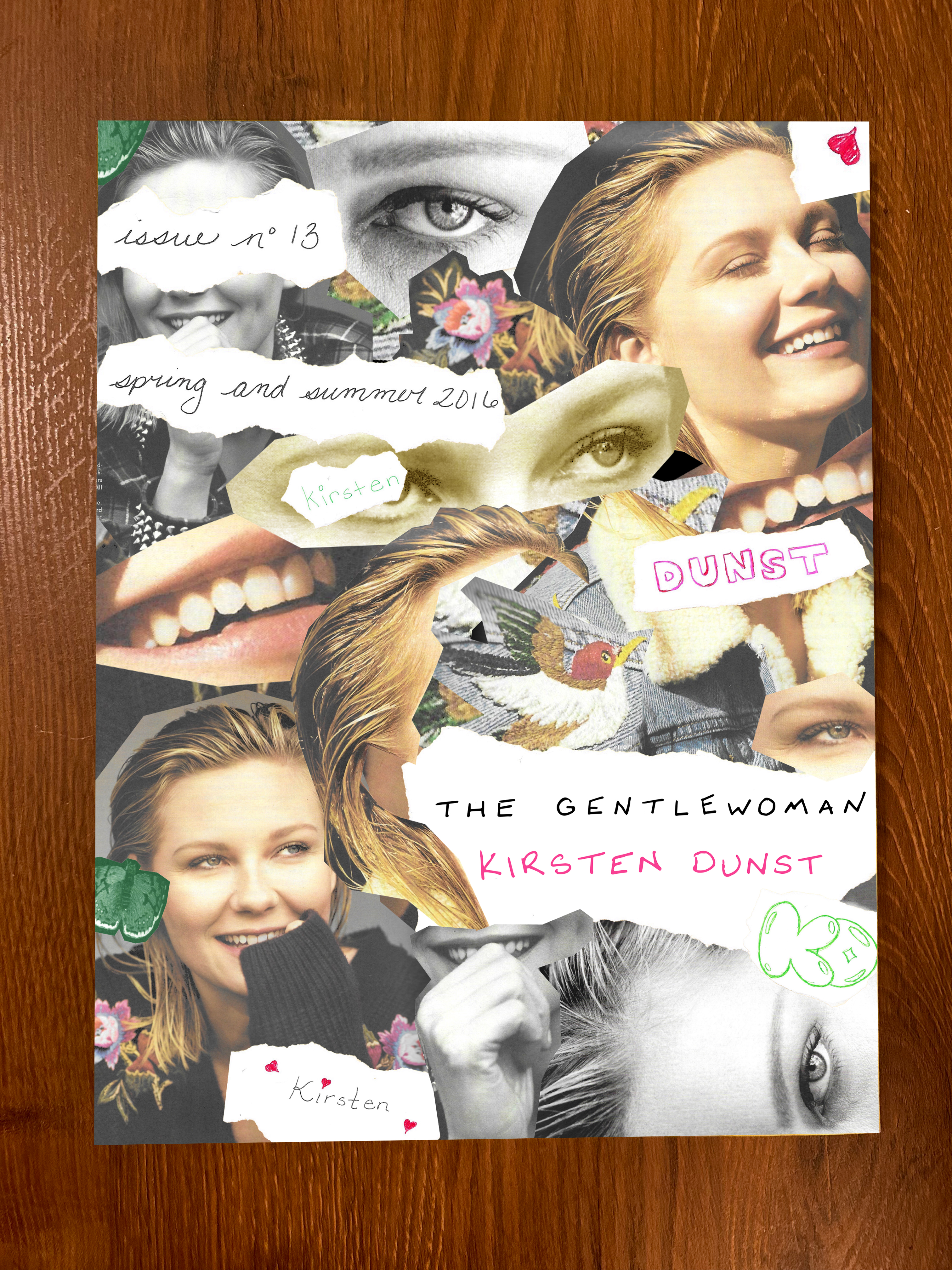 An image of a mockup of my redesigned collage-style cover for The Gentlewoman